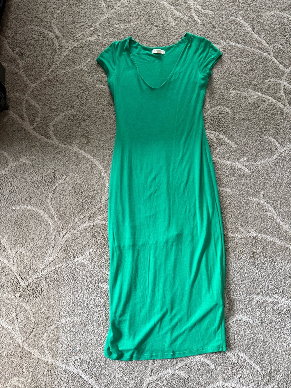 See You Monday Emerald Green Scoop Neck Maxi Dress